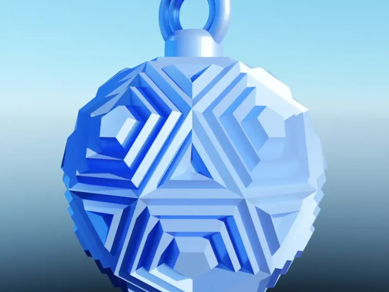 lowpoly christmas ball
