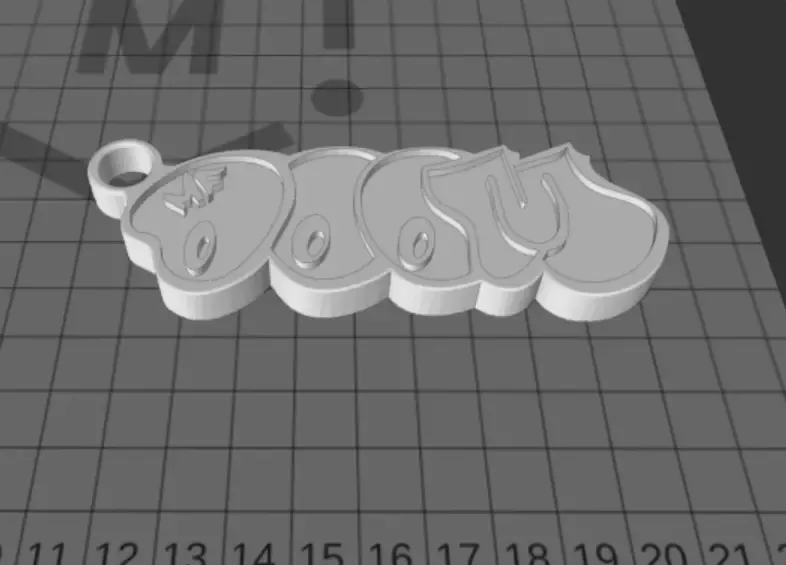 MF DOOM logo sleutelhanger