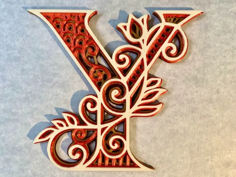 Decorated letters - Y-Z-& - 7/7
