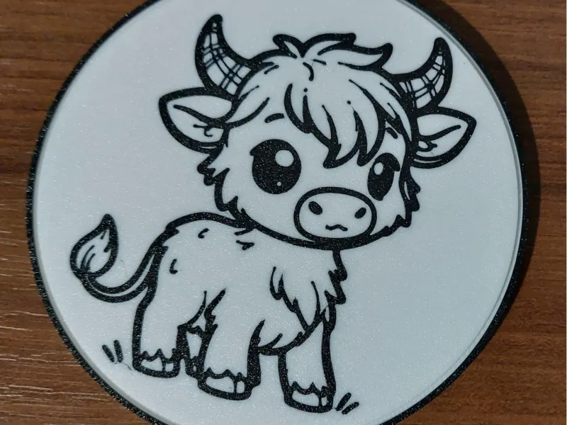 Highland Cow Coaster