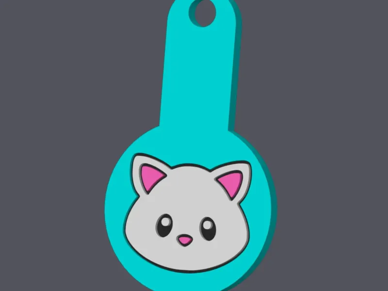 Kitten / Cat Head - Farm Animals - Shopping Cart Coin