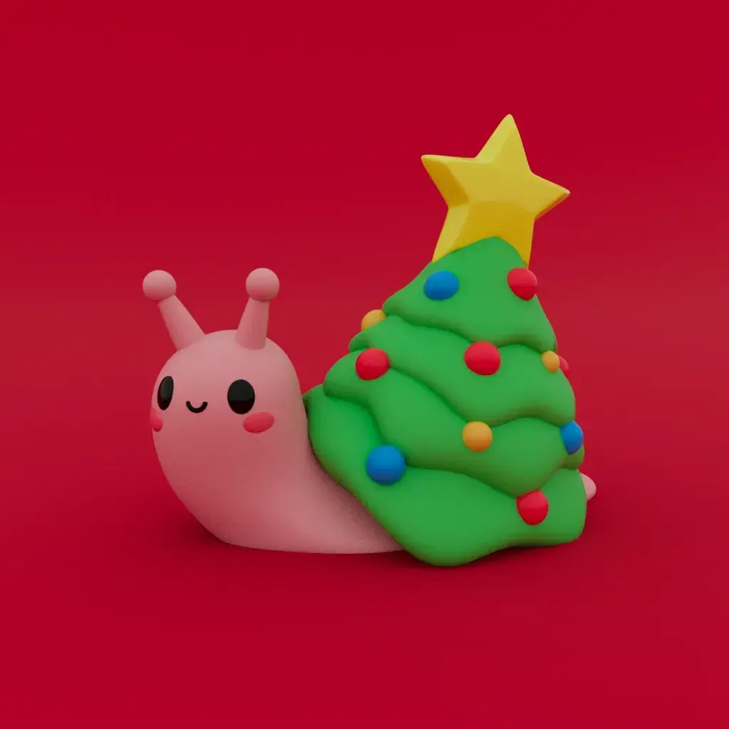 Christmas Special - Cute little Snail ( Xmas Tree )