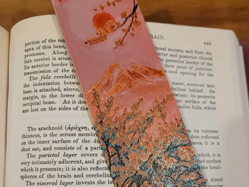 Cherry Blossom Bookmark 01