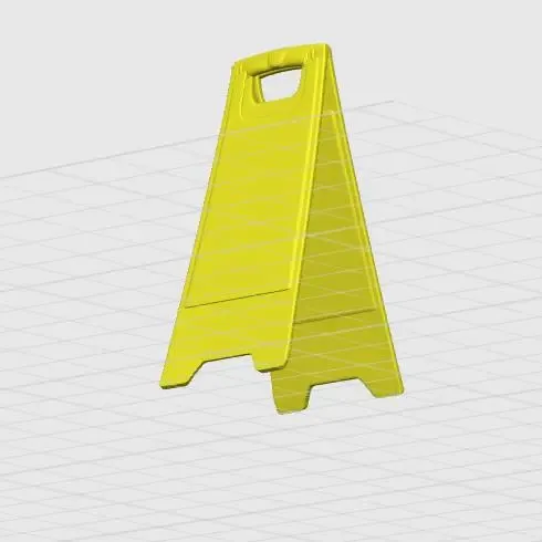 Mini Caution Wet Floor - Warning Signs