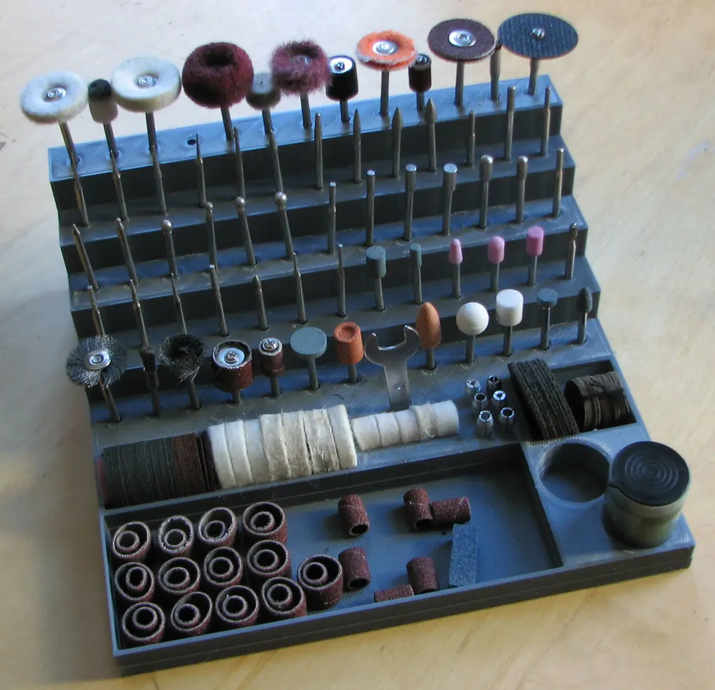 Dremel bit- and accessories organizer