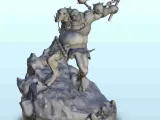 Orc creature with two heads 3 - miniatures warhammer figure-0