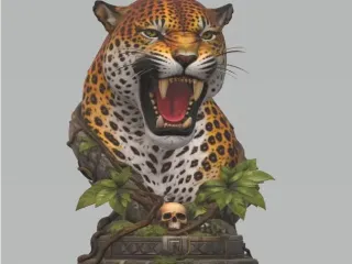 Jaguar bust