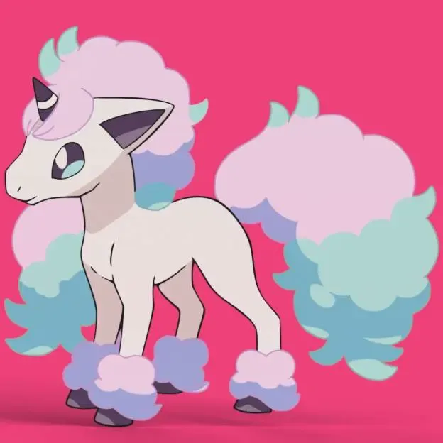 Galarian Ponyta Wall Art