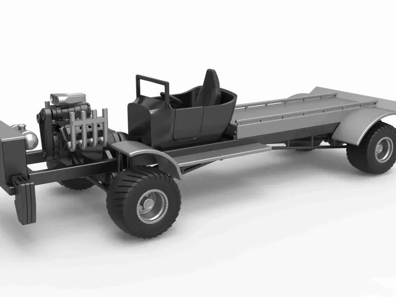 Pulling truck 4wd naked Scale 1:25