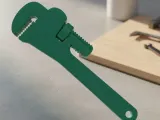 Pipe wrench keychain-0