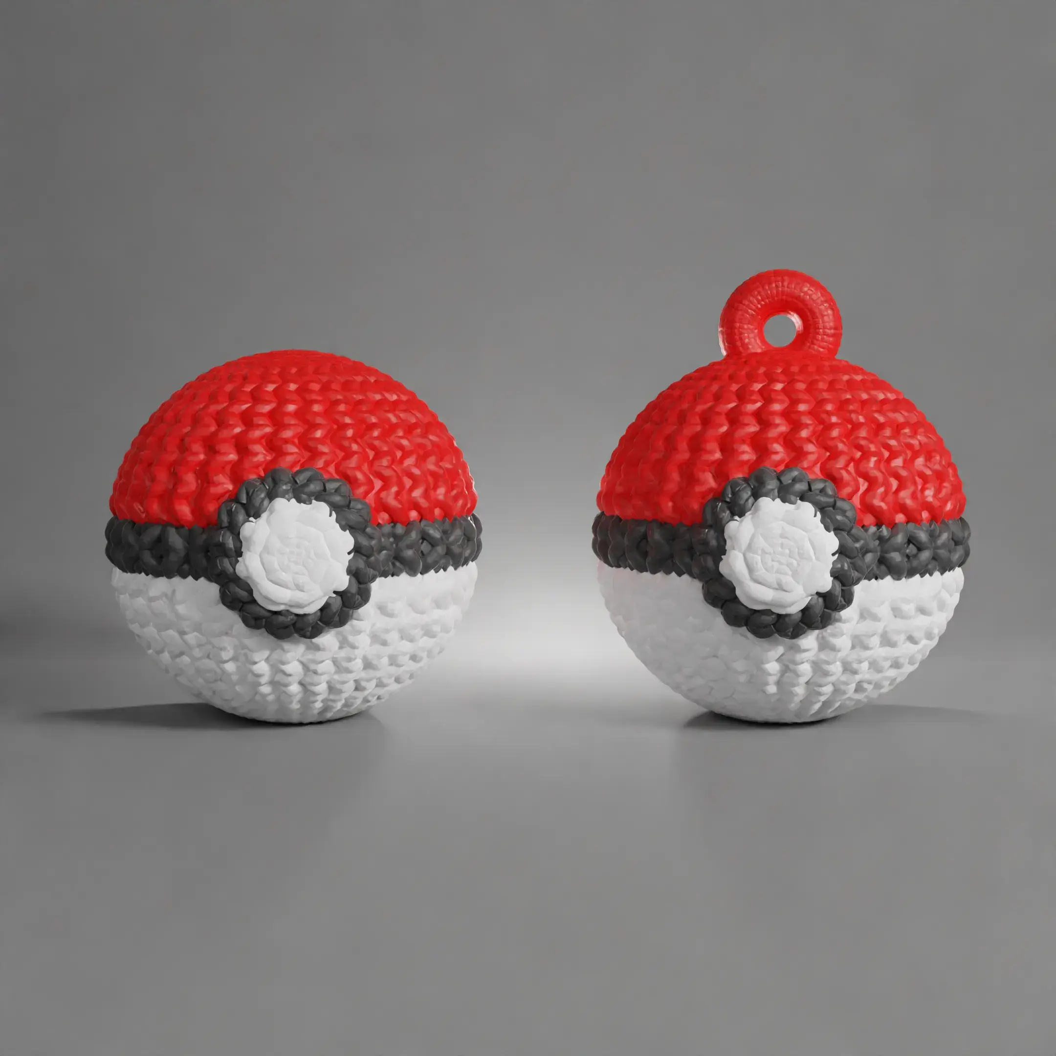 POKEBALL CROCHET KNITTED - STL & 3MF MULTICOLOR