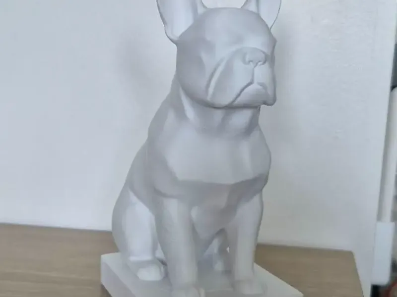 statue bouledogue français