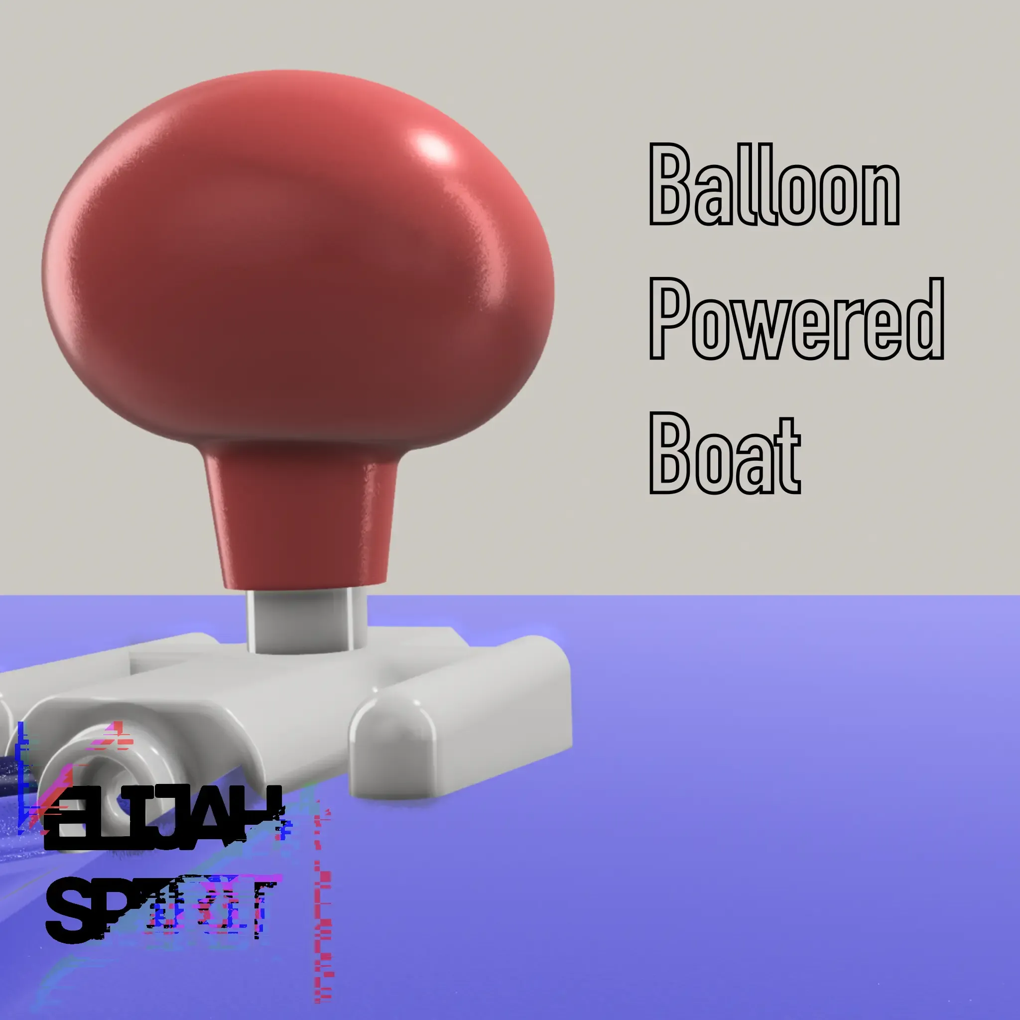 High speed Balloon powered boat