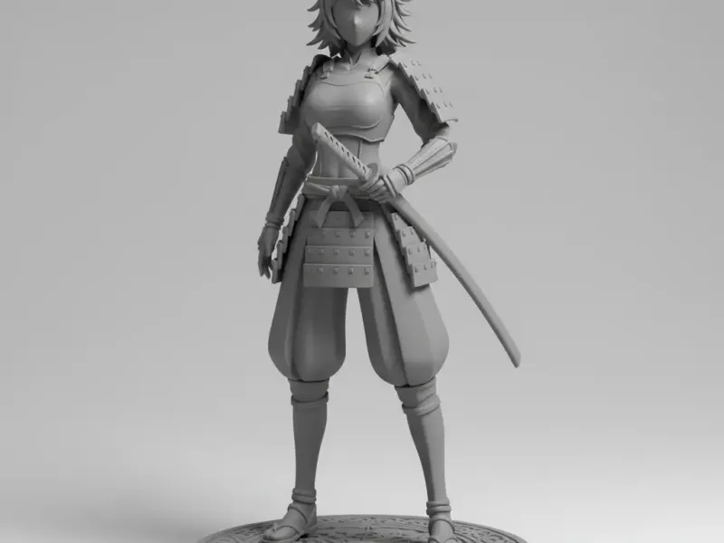 Woman Samurai in armor