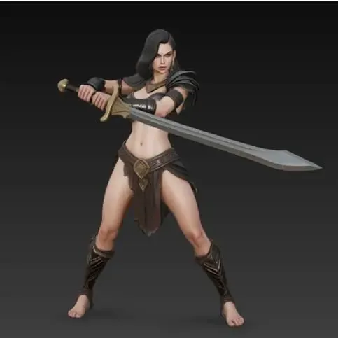 mulher de espada