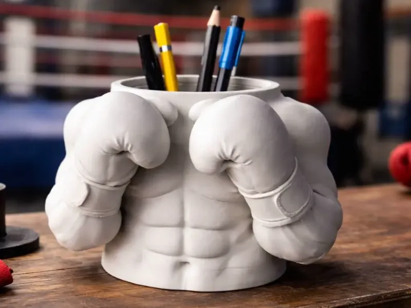 Der Champ - Boxer-Büste Stifthalter