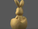 Cute Easter Bunny in Egg – 3D STL Model for Decoration-4