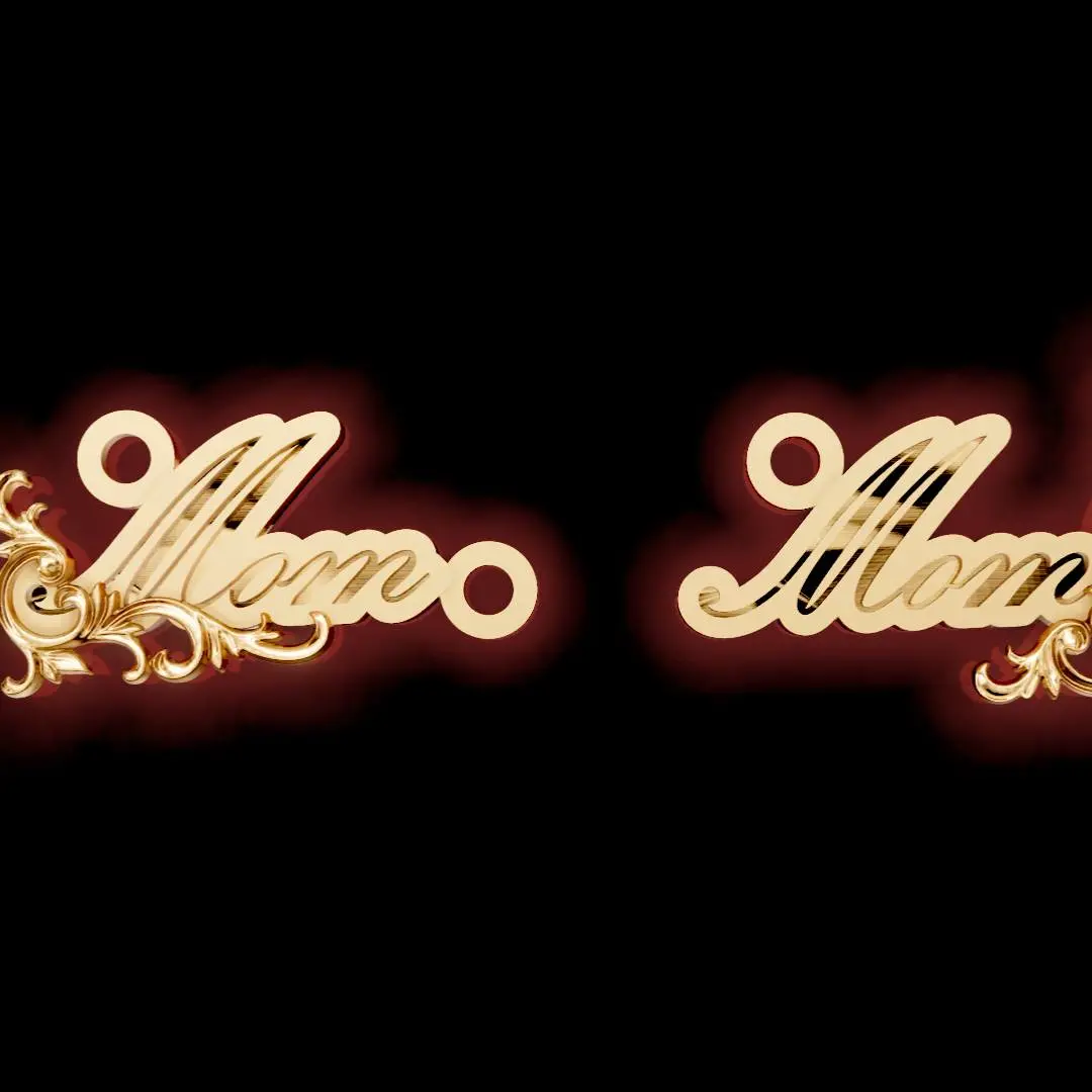 Mom Name Pendant Ornament