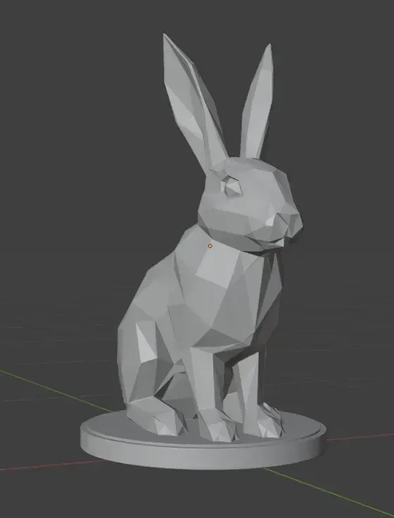 Low Poly Welding Rabbit Sculptures & Artworks STL Download - low poly rabbit Sculptureby ...