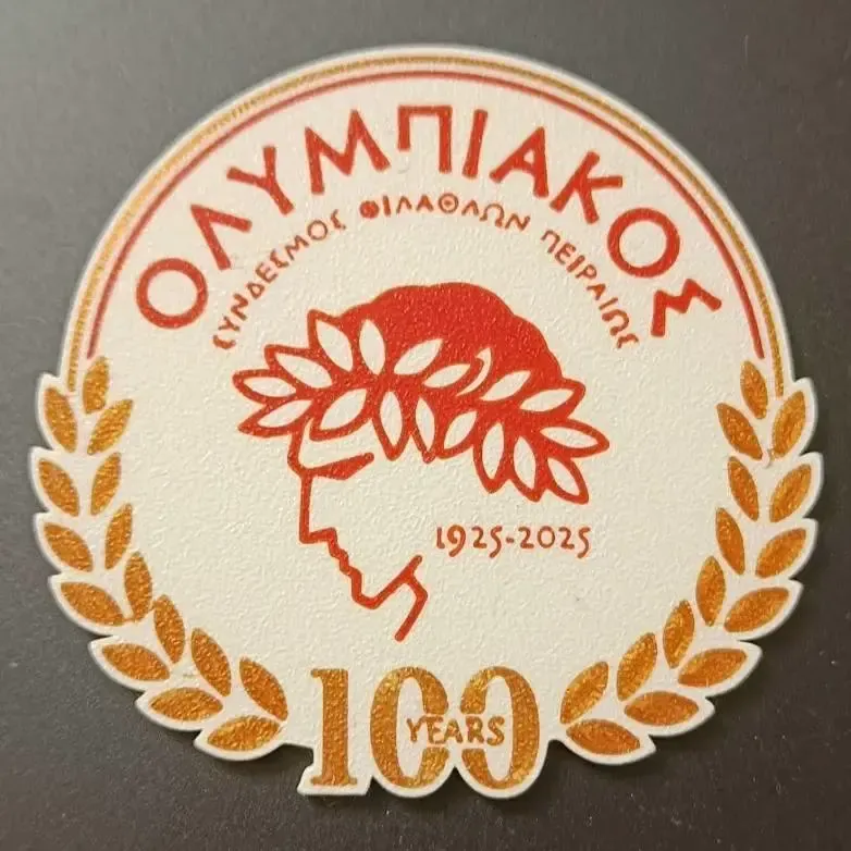 Olympiacos 100 Years Logo Wall Art & Coaster