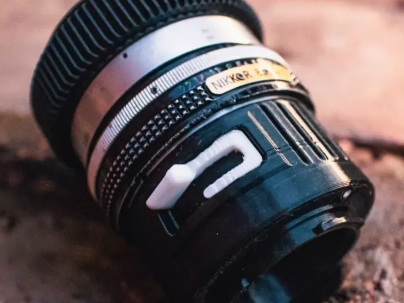 Nikon Lens to Fuji X camera adapter with locking pin
