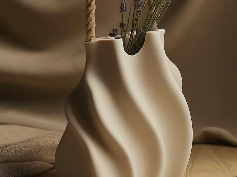 Drape Tote Vase for Chic 3D Printable Home Decor