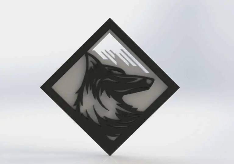 Wolf Head Wall Deco
