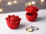 3D Rose Gift Box | Romantic Blooming Flower Jewelry Box-1