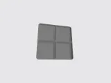 set box with compartments, thk 1,5mm, in size 40x40mm-0