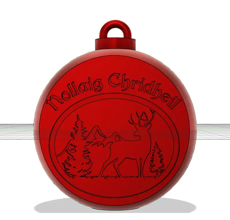 Gaelic Christmas Tree Decoration Nollaig Chridheil