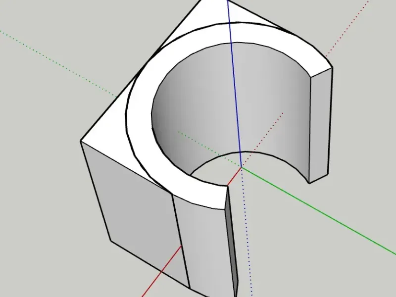 Bracket car for safety glass hammer/ breaker - diameter 19.8