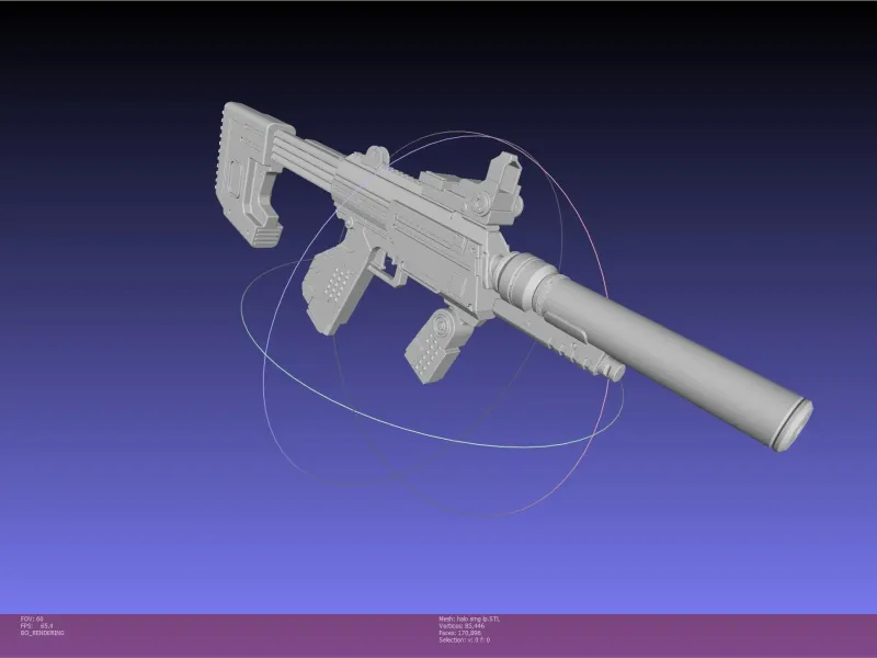 Halo ODST SMG Basic Model