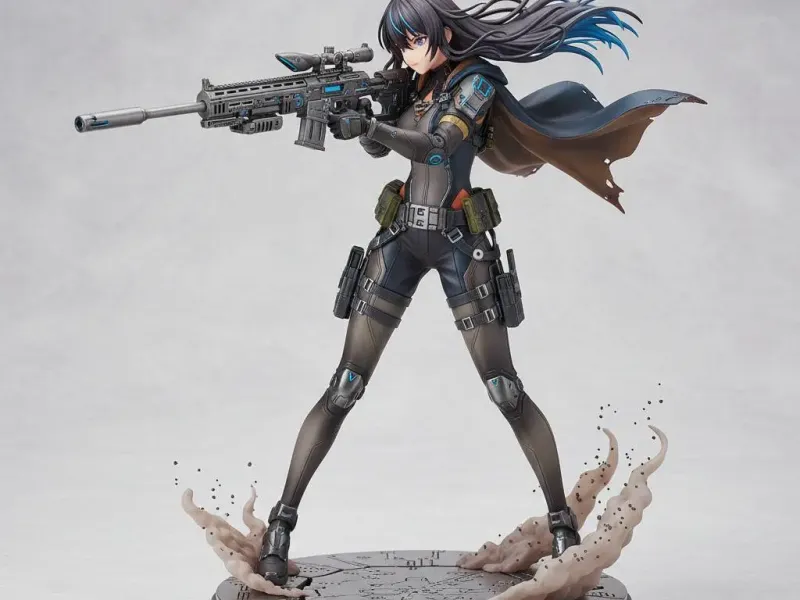Sci-Fi Sniper Girl 3D Print – Tactical Anime Female Figurine