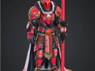 FREE Grimdark paladin candycane christmas