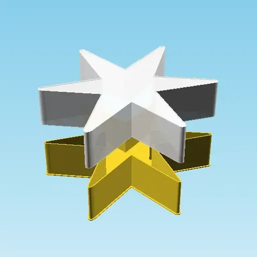 SIX POINTED BLACK STAR, коробка с гнездом (v1)