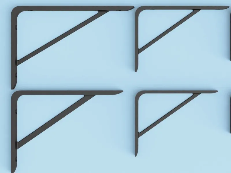 L-Shaped Shelf Brackets – Multiple Sizes