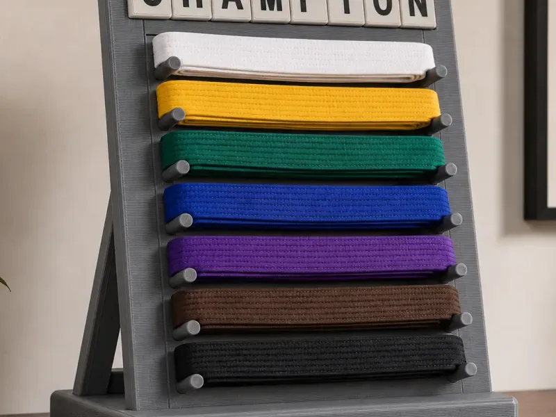 Martial art belt holder