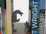 ナイト対ドラゴンのブックエンド-0