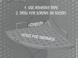 Raft de duș (colț)-3