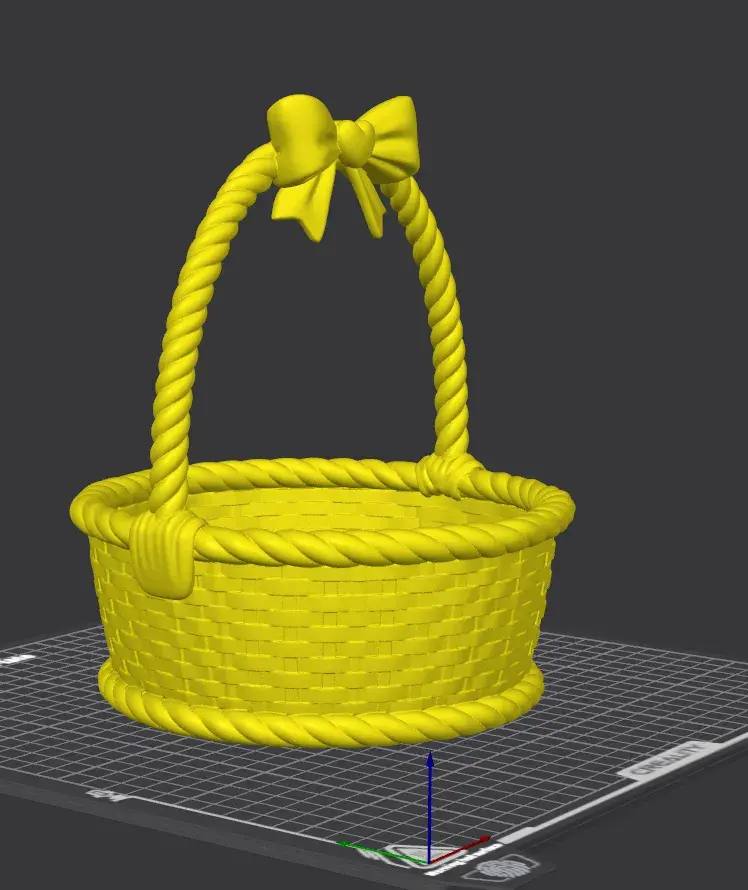 “Sweet Spring Bow Basket 🌼 | Cute Easter Decor