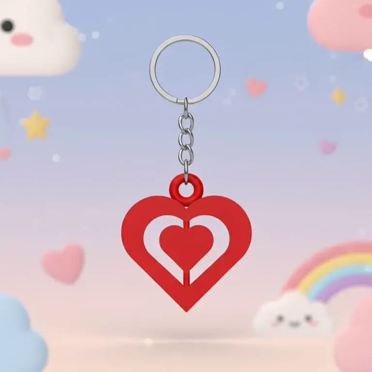 KEYCHAN-LLAVERO GIRATORIO DE CORAZON