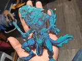 Sahagin, Lizard man, Reptilian Lithophane, 3d art-4
