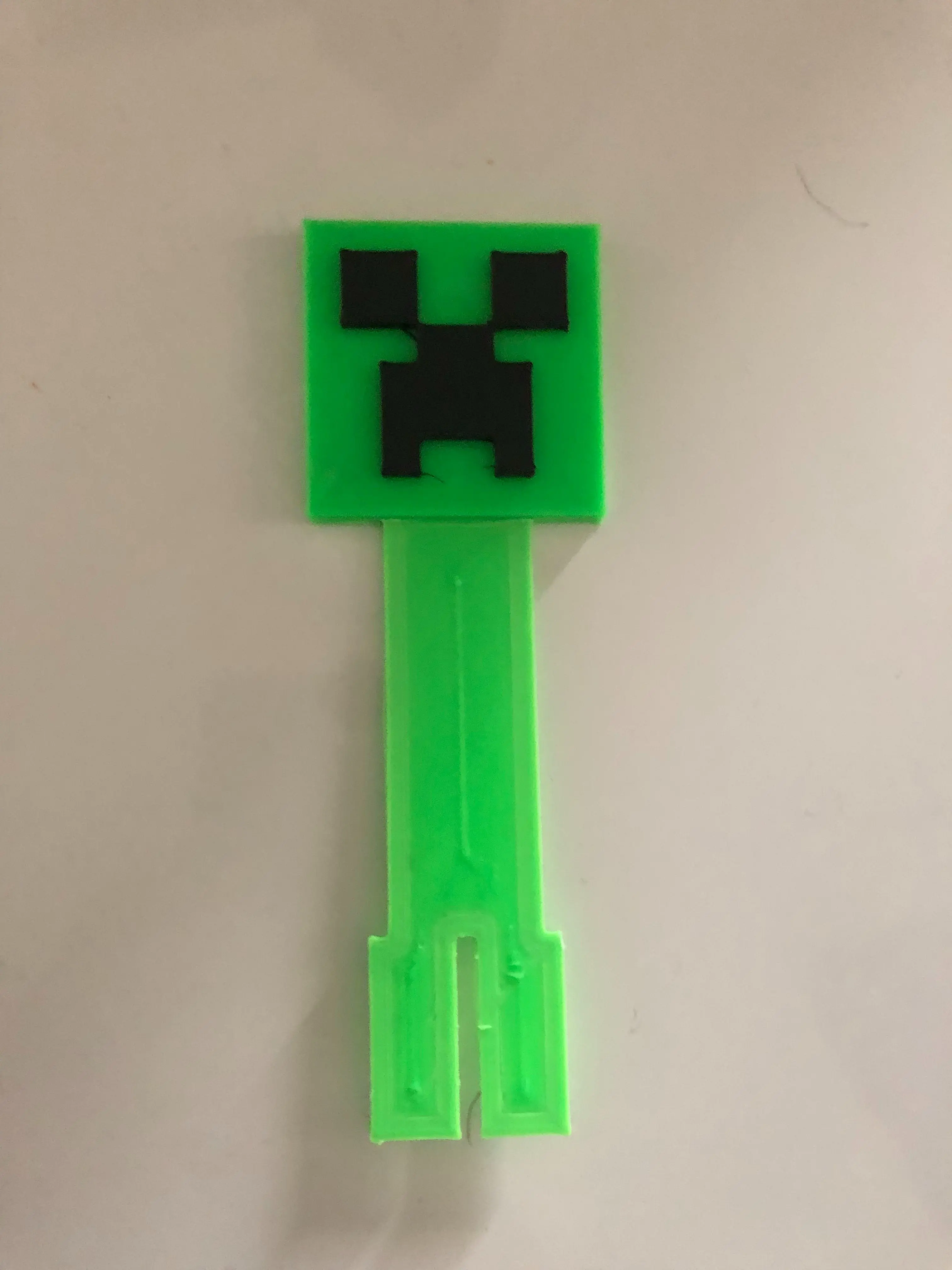 Marque-page Minecraft creeper