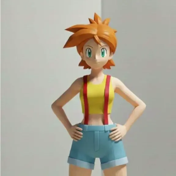 Misty (pokemon) - low poly