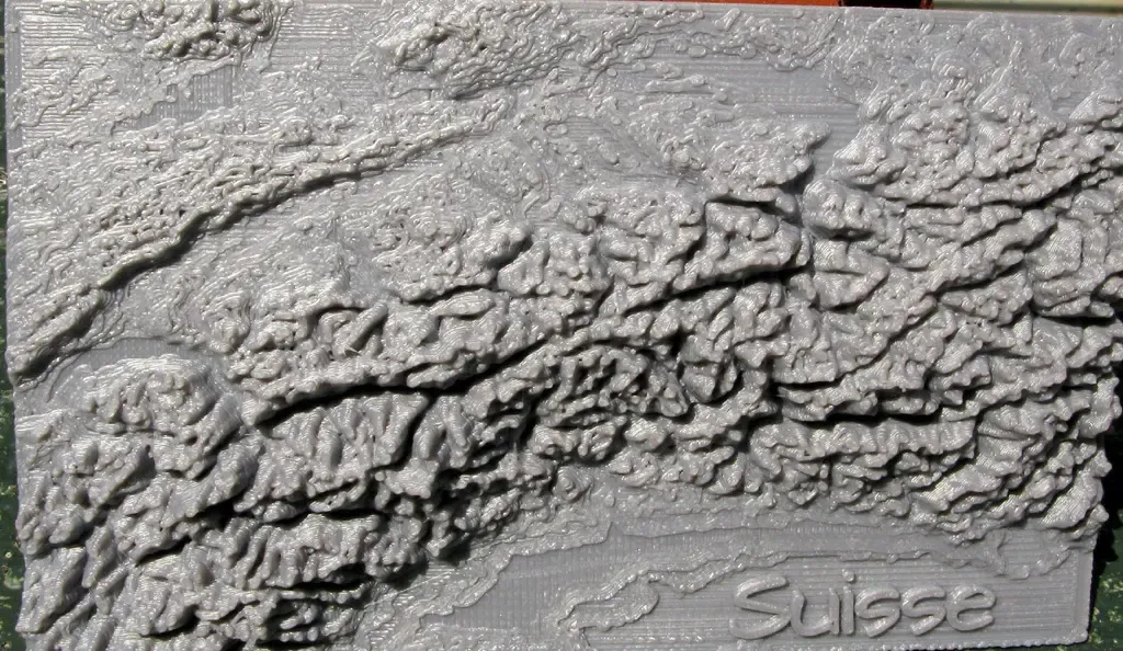  Switzerland and Denmark Relief Maps   