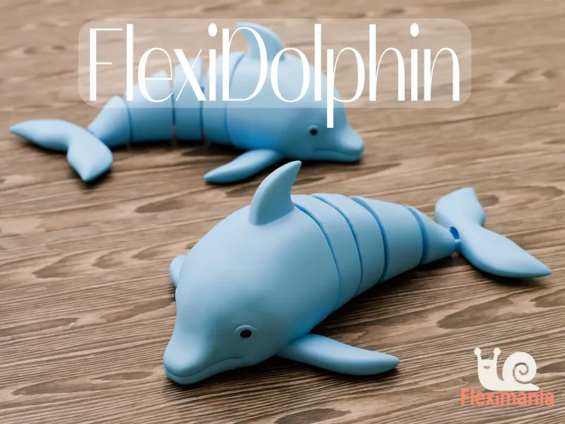 柔軟な関節可動イルカのおもちゃ FlexiDolphin