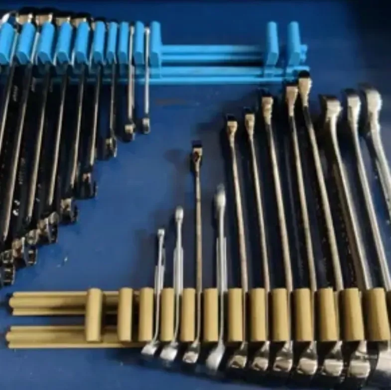 Adjustable wrench organizer for toolbox or drawer