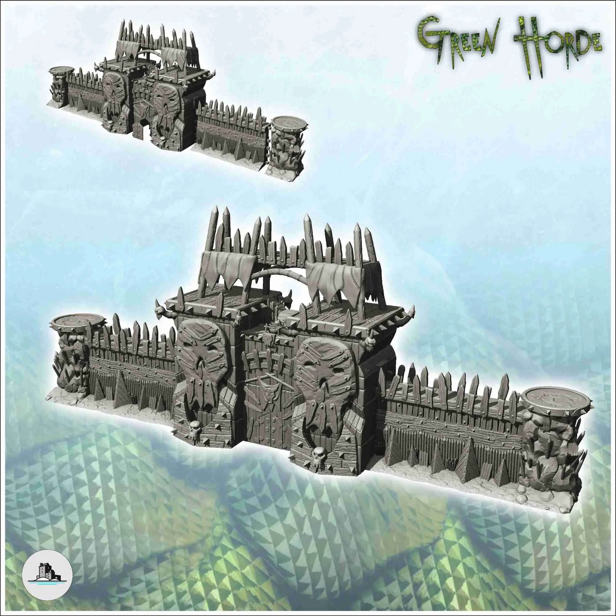 Medieval orc sceneries pack No. 1 - miniatures warhammer ter