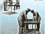German staff around a table with map (12) - WW2 Terrain fig-3