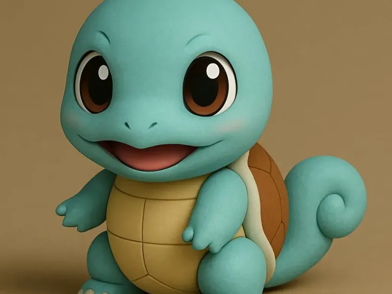 Squirtle pokemon chibi